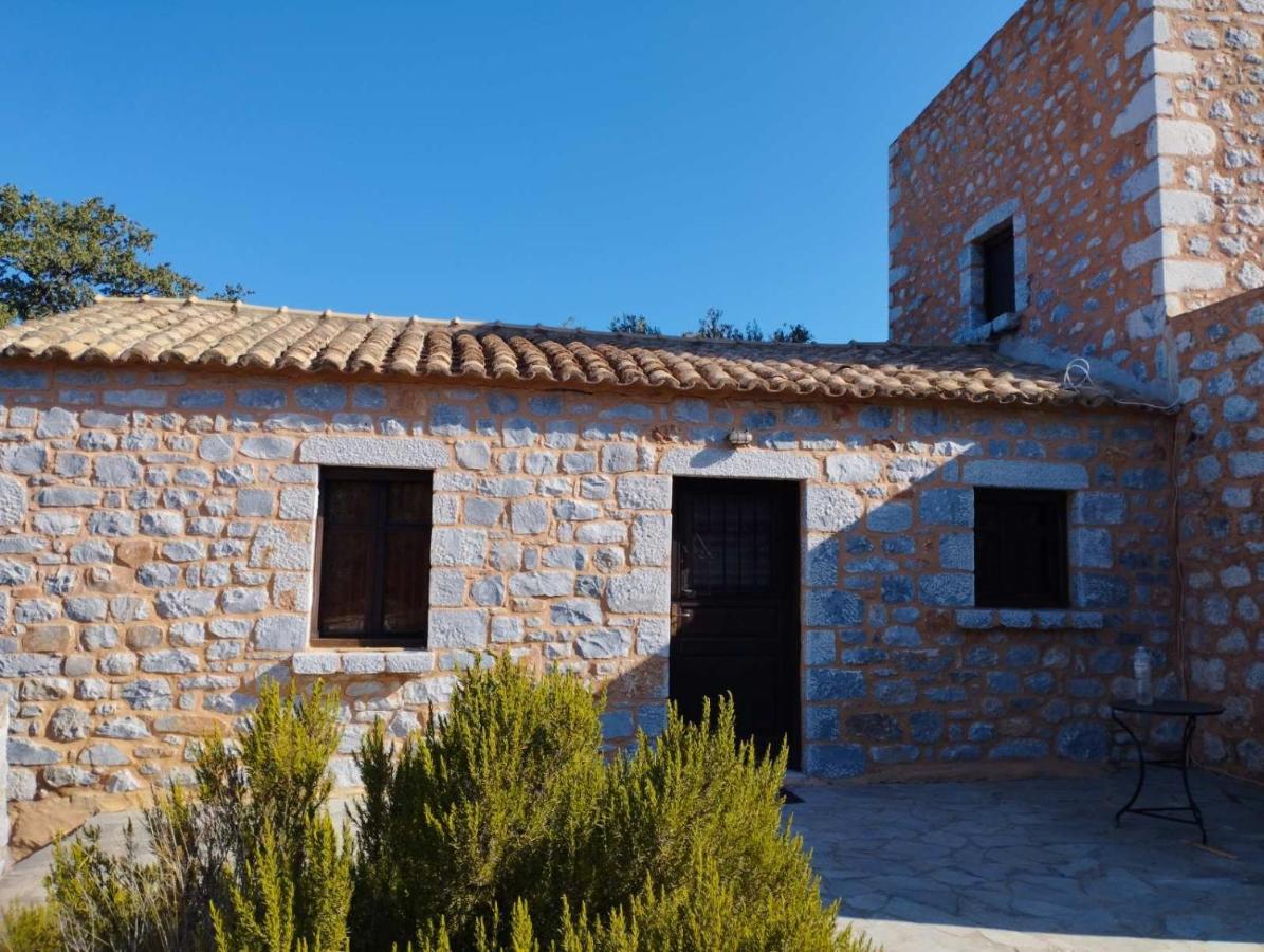 The Two Carob Trees, Traditional Stonehouse, Nikandri, Pirgos Diros Appartement Lefkias Buitenkant foto